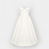 Vestido Midi Branco Simples