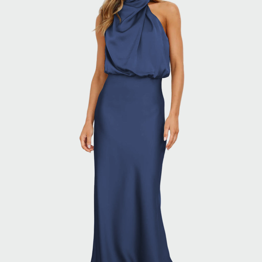 Vestido Elegante com Decote nas Costas