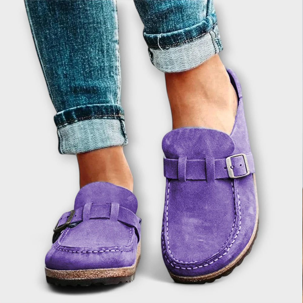 Mocassins Ortopédicos Femininos com Fecho Decorativo