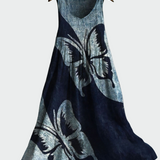 Vestido com Estampa de Borboletas