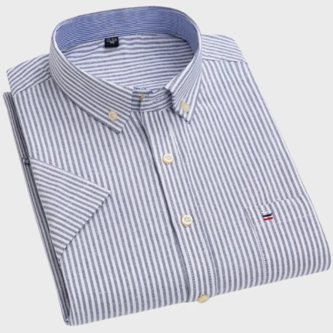 Mateus | Camisa Clássica de Algodão com Padrão