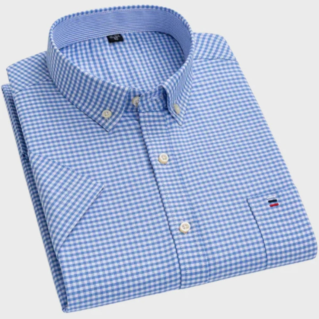 Mateus | Camisa Clássica de Algodão com Padrão