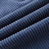 Jitsu - Calças de veludo às riscas Azul