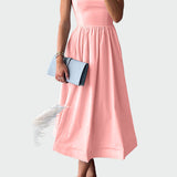 Vestido Midi Elegante com Alças