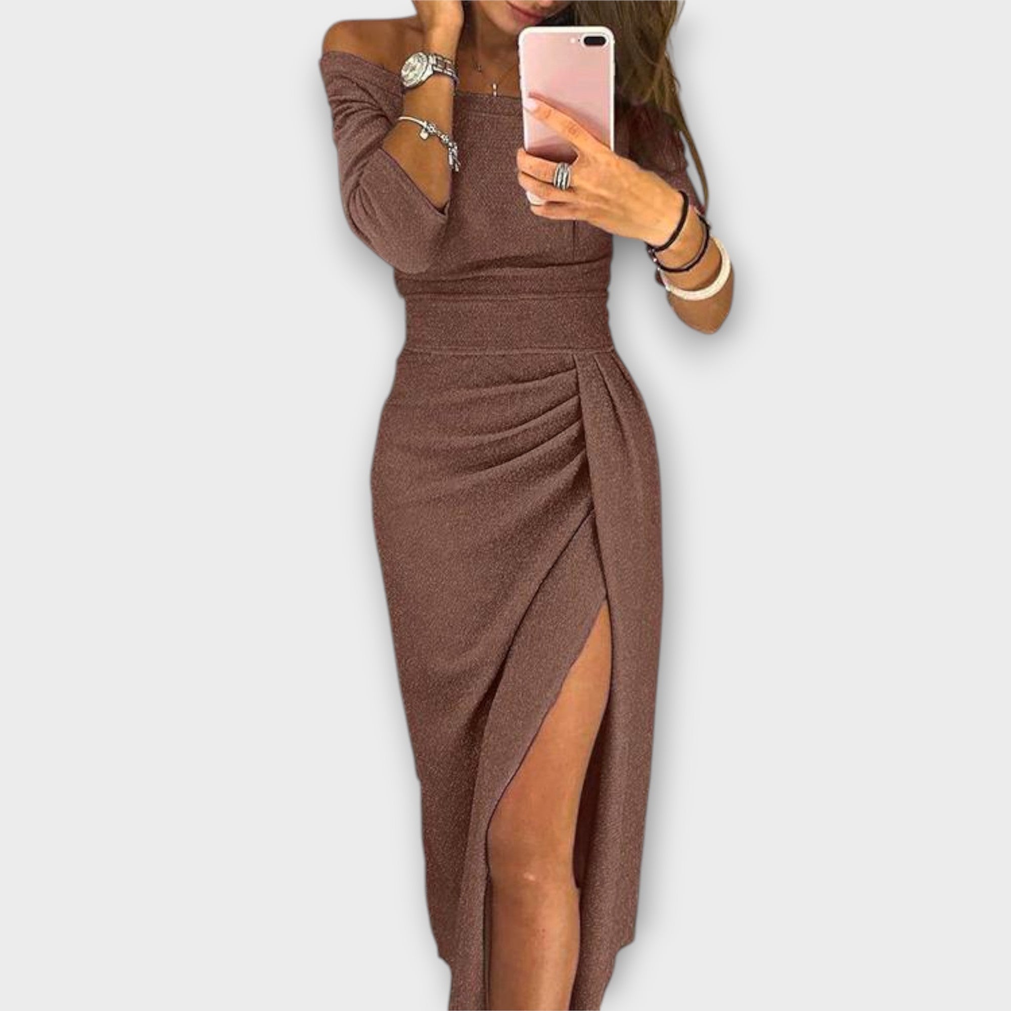 Lena - Vestido elegante sem ombros