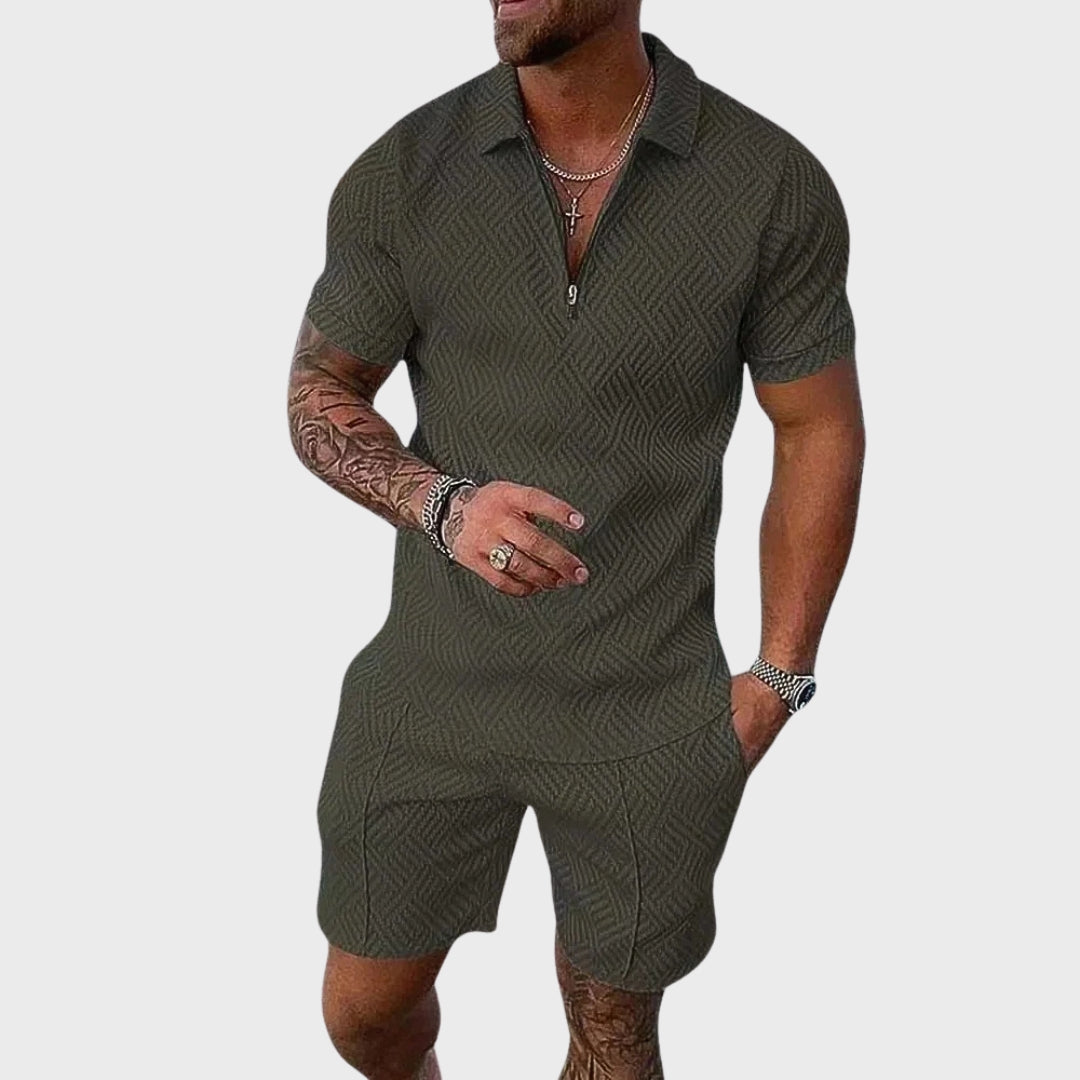 André | Conjunto de Camisa Polo e Calções