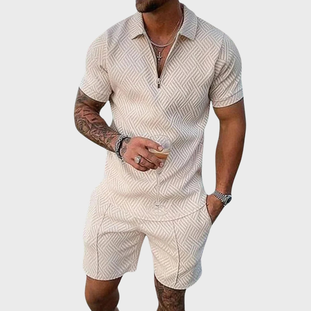 André | Conjunto de Camisa Polo e Calções