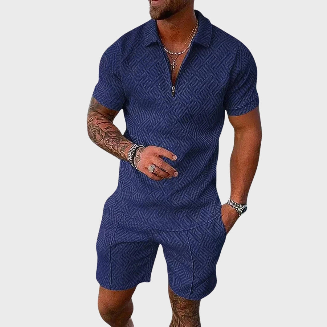 André | Conjunto de Camisa Polo e Calções