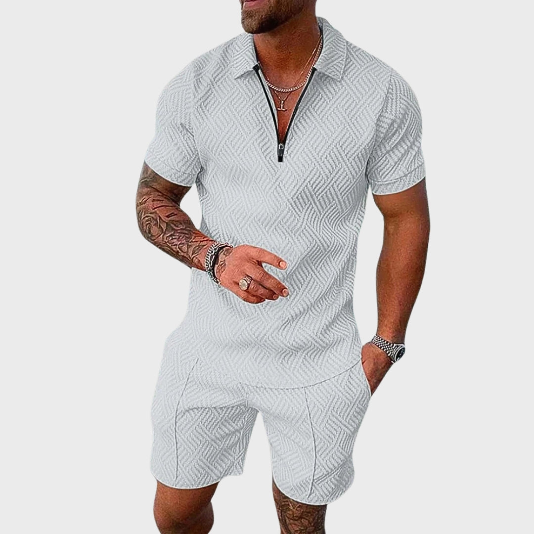 André | Conjunto de Camisa Polo e Calções