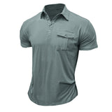 Camisa de algodão com bolsos