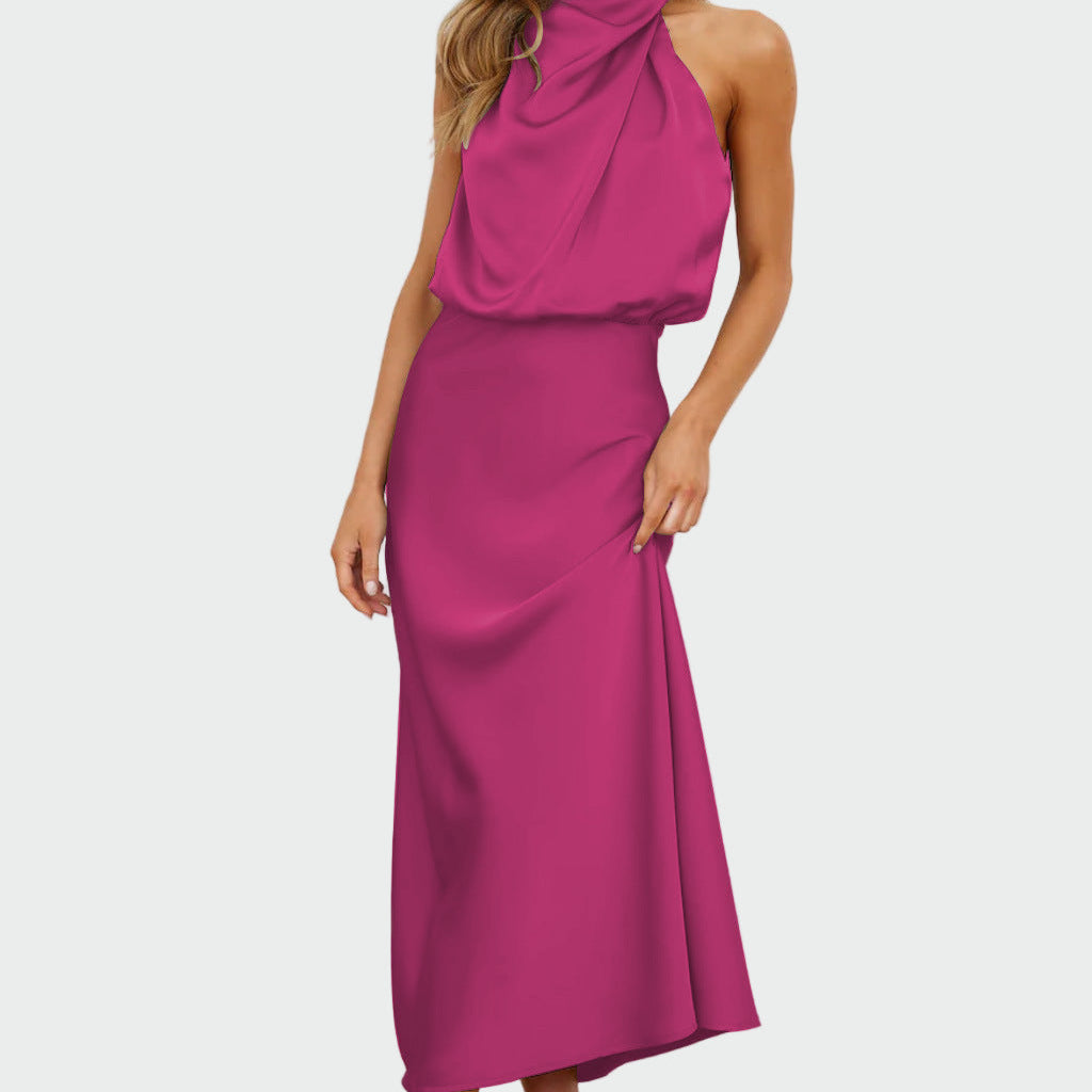 Vestido Elegante com Decote nas Costas