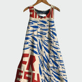 Vestido com Estampa de Sardinhas