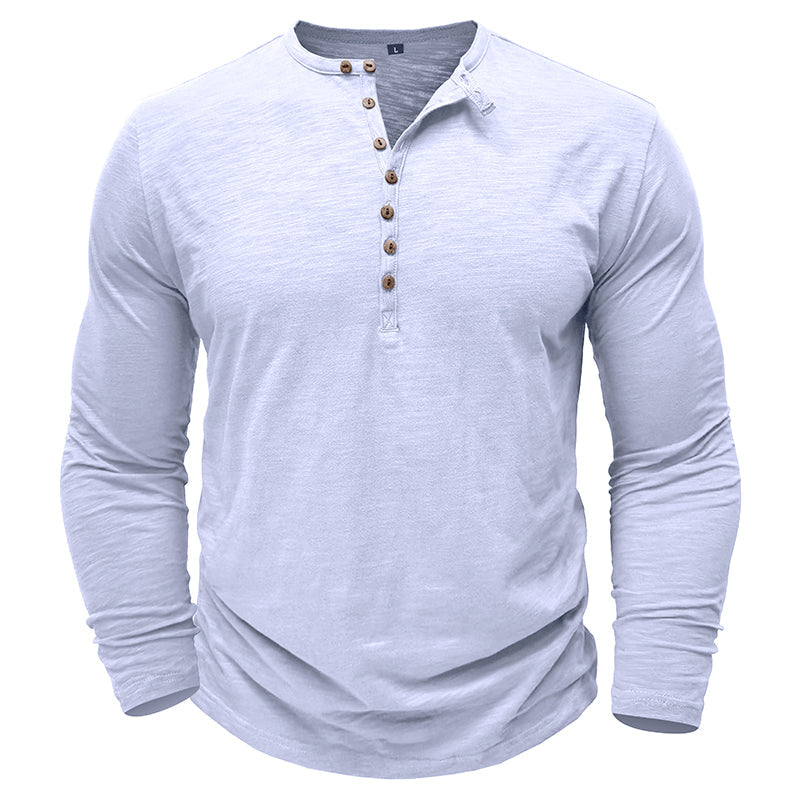 Henley - Camisa de manga comprida