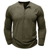 Henley - Camisa de manga comprida