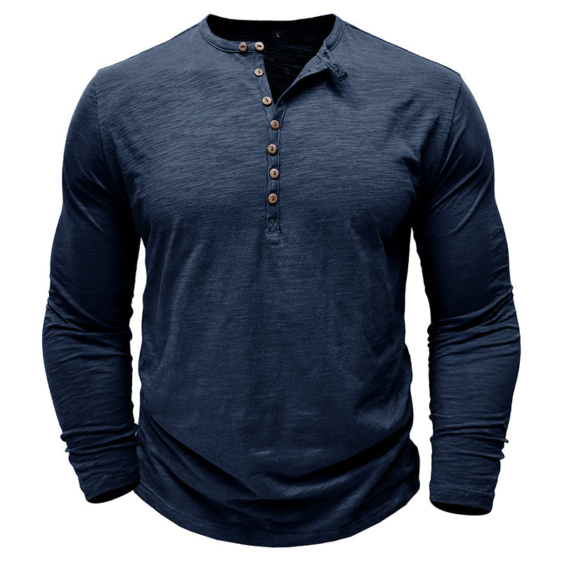 Henley - Camisa de manga comprida