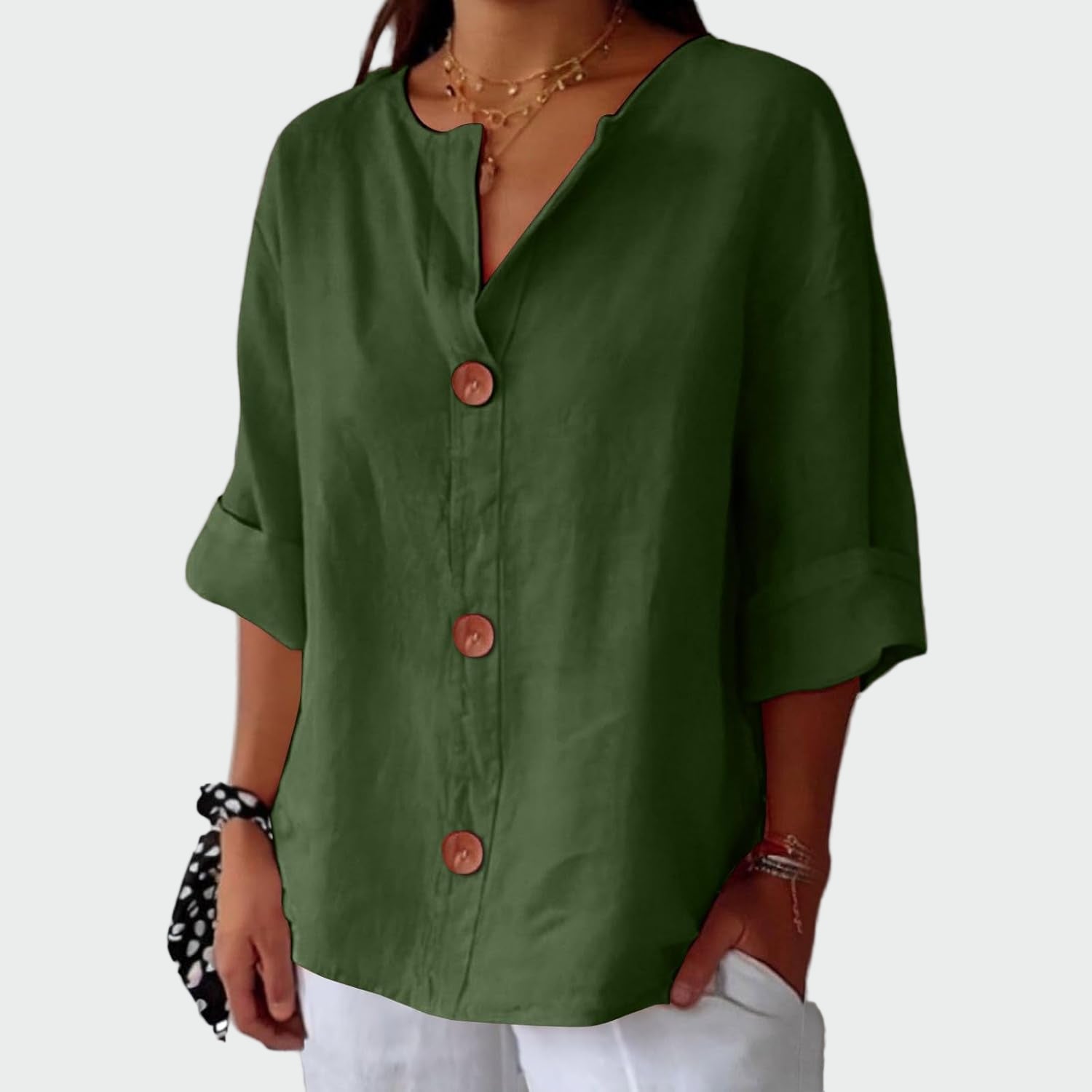Blusa casual com textura