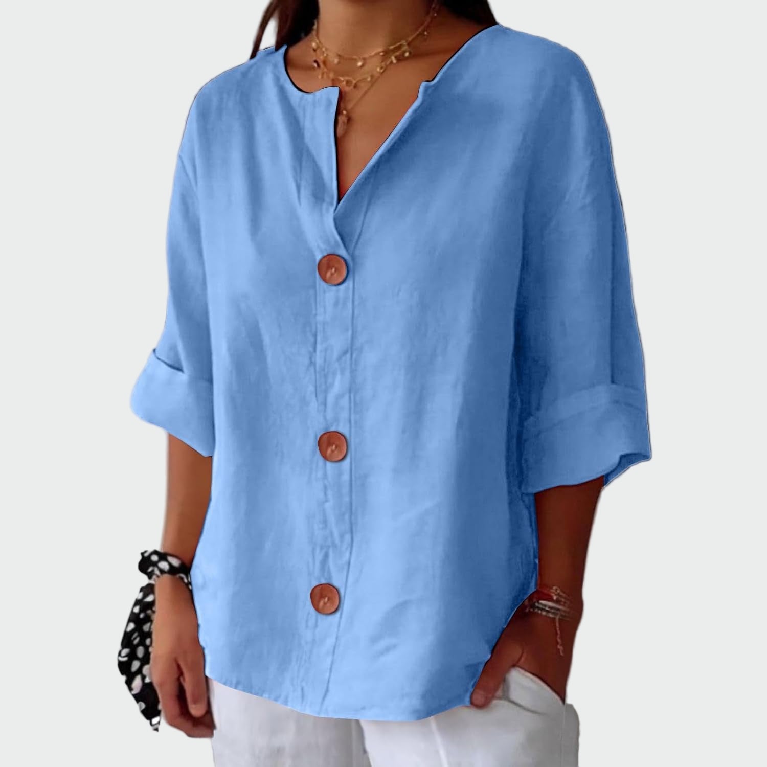 Blusa casual com textura