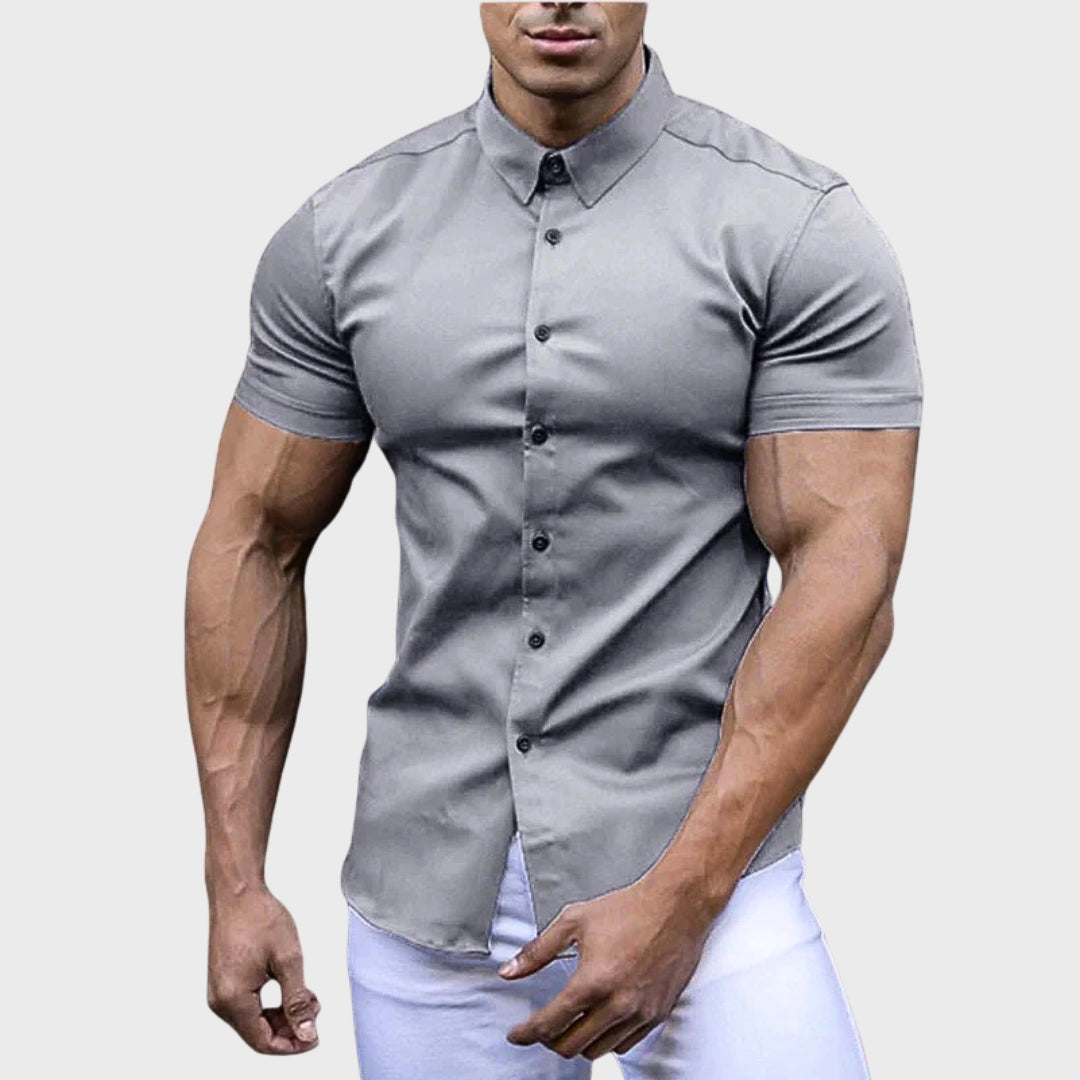 Ricardo | Camisa de Manga Curta Slim Fit