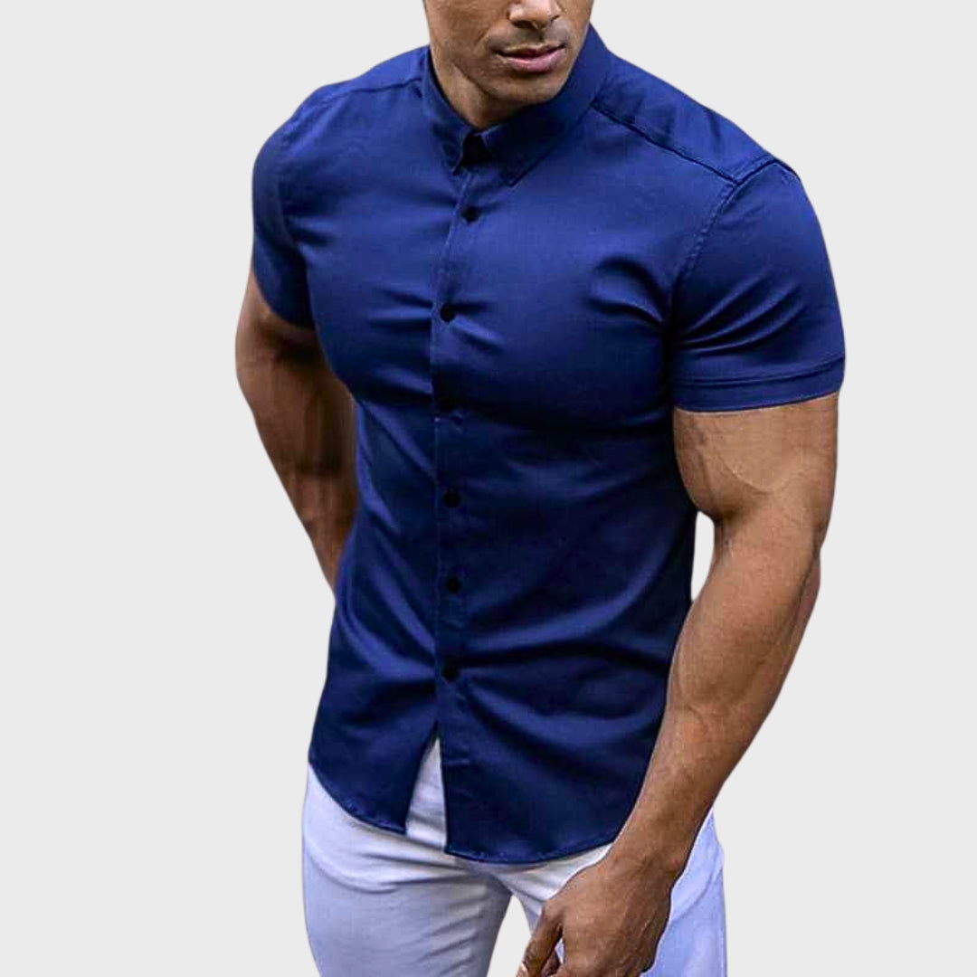 Ricardo | Camisa de Manga Curta Slim Fit