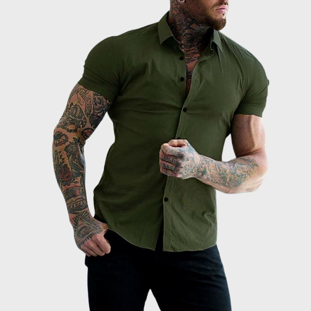 Ricardo | Camisa de Manga Curta Slim Fit