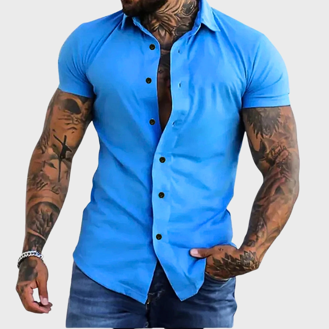 Ricardo | Camisa de Manga Curta Slim Fit