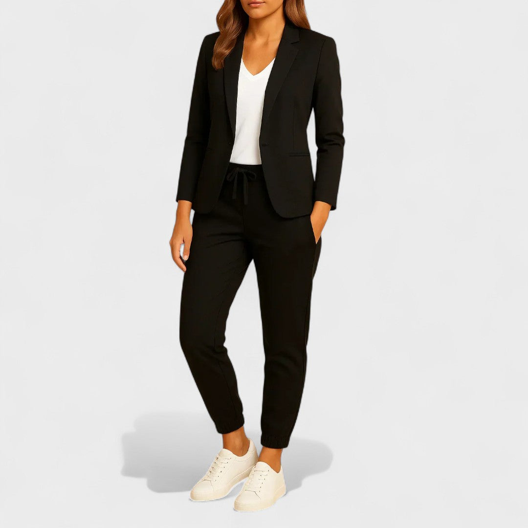 Gabriela - Conjunto Elegante com Casaco e Calças