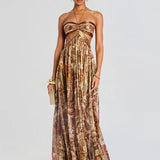 Vestido Longo Ar Pura de Ouro