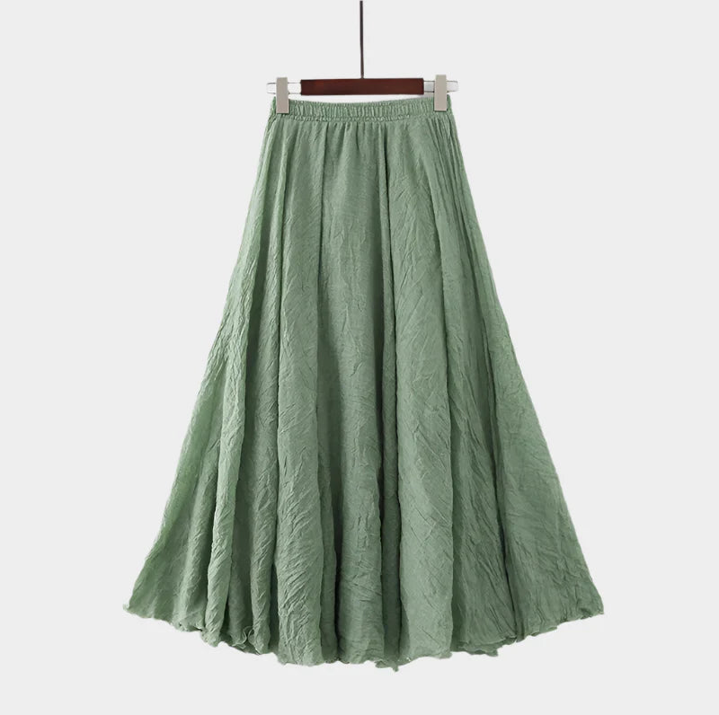 Saia Elegante de Cintura Alta