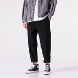 Satoko - Calças de veludo Preto