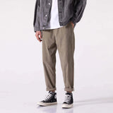 Satoko - Calças de veludo Cinzento