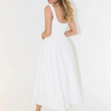 Vestido Midi Elegante com Linha Romântica
