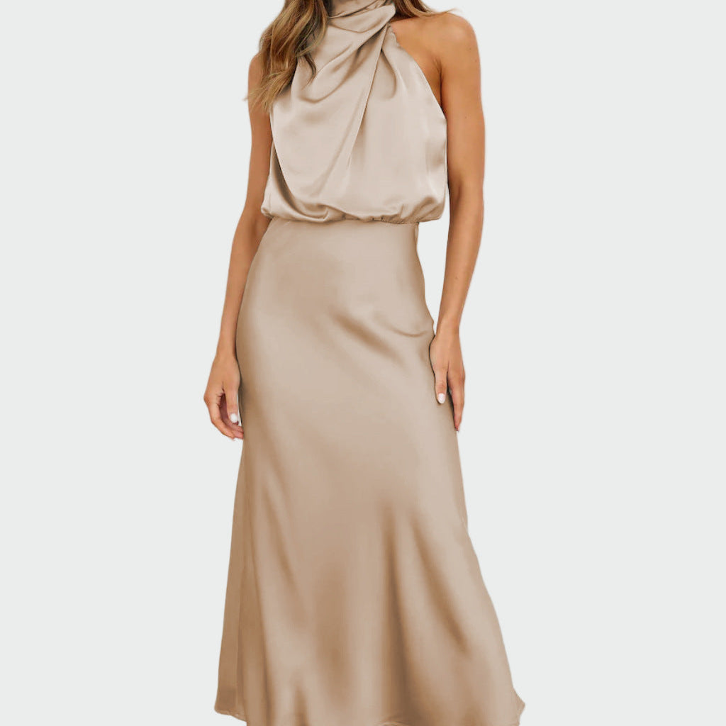 Vestido Elegante com Decote nas Costas