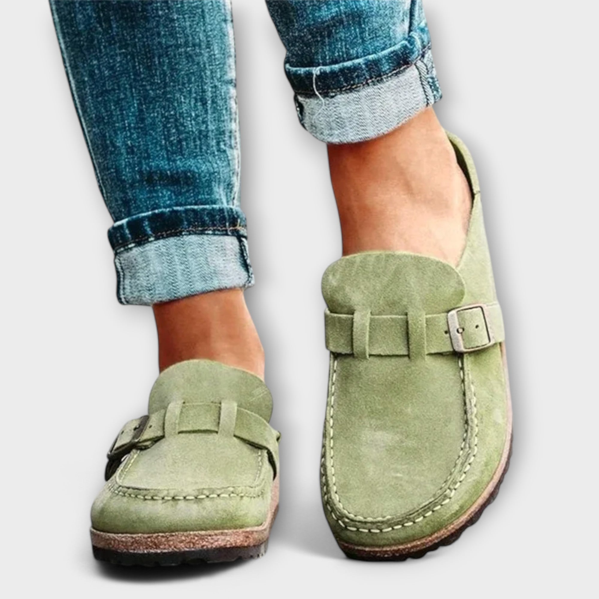 Mocassins Ortopédicos Femininos com Fecho Decorativo