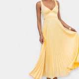 Vestido Longo Amarelo com Costas Abertas