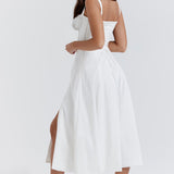 Vestido de Verão com Decote