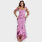 Vestido Longo com Corpo Elegante e Sofisticado
