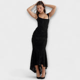 Vestido Longo com Corpo Elegante e Sofisticado