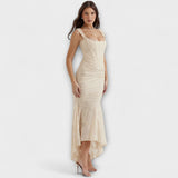 Vestido Longo com Corpo Elegante e Sofisticado