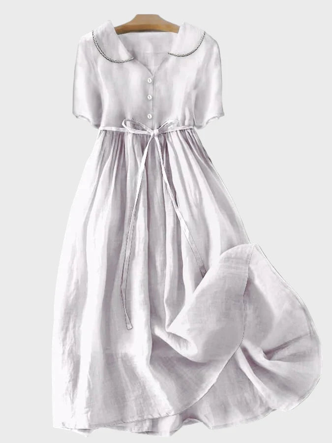 Vestido Clássico com Botões