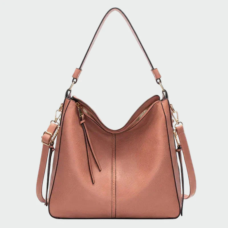 Bolsa hobo de couro clássica