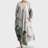 Ana - Vestido colorido com decote em V