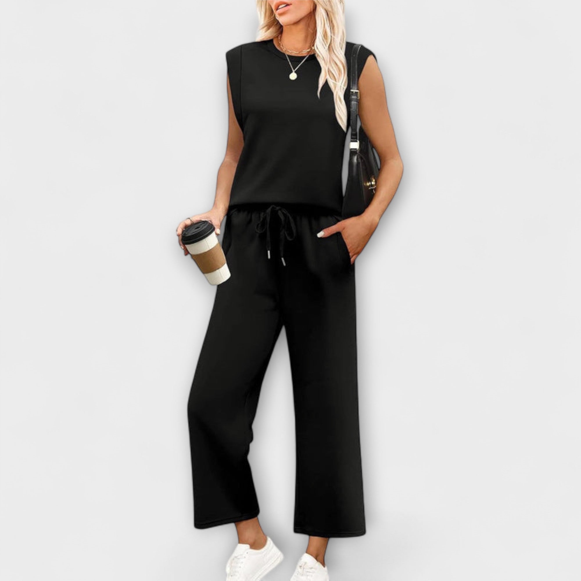 Lourdes - Conjunto feminino de duas peças