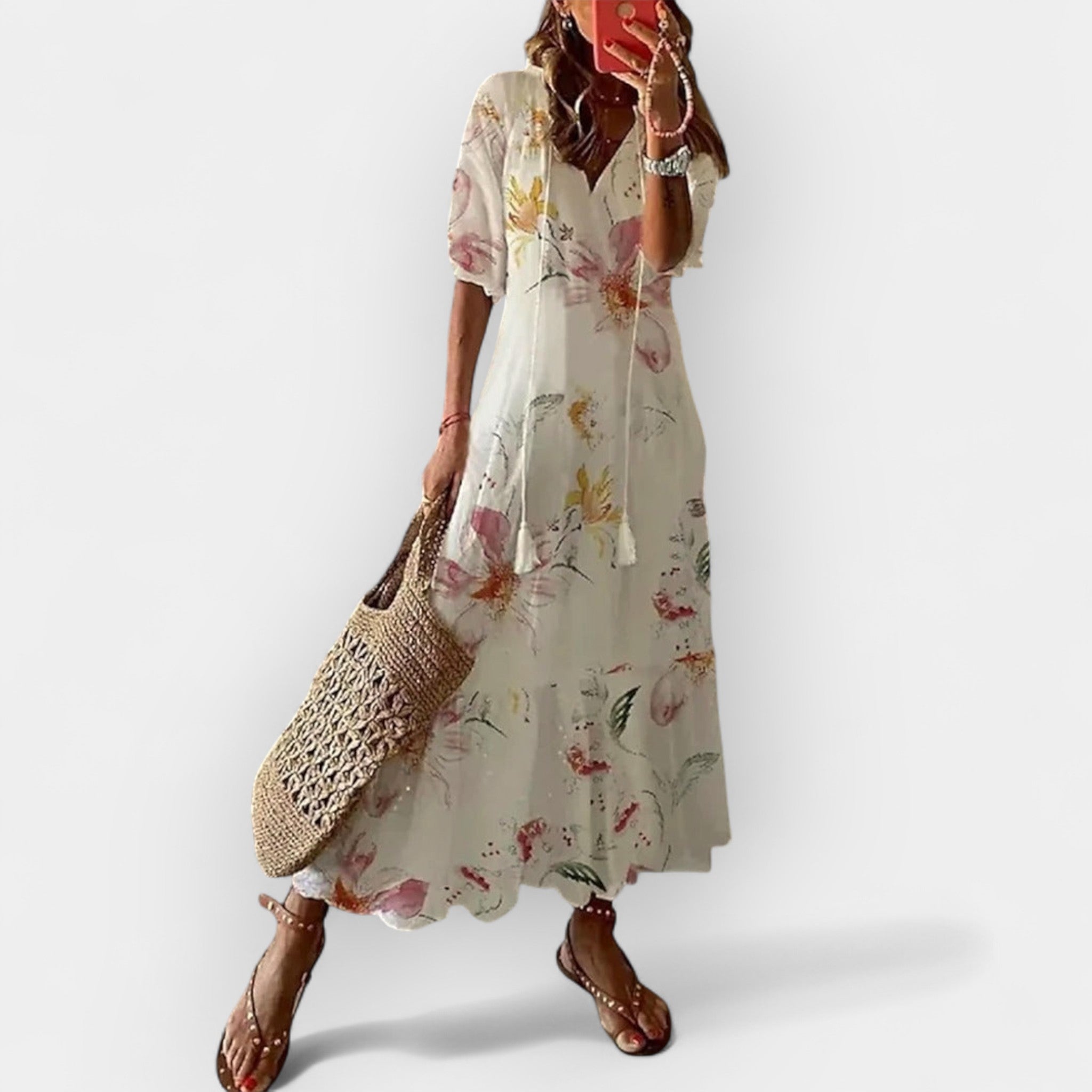 Vestido Máxi em Estilo Boho